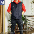 Custom Regular Fit Indigo Selvedge Denim Men Vest